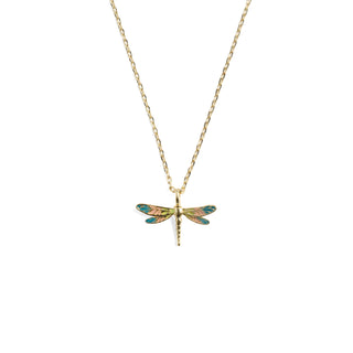 Enamel Dragonfly Pendant