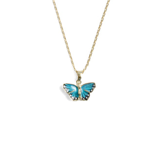 Blue Butterfly Pendant