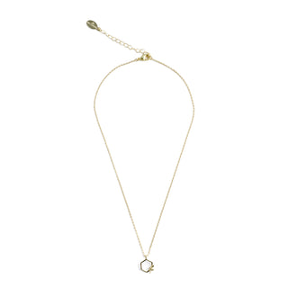 Hex Bee Pendant - Gold