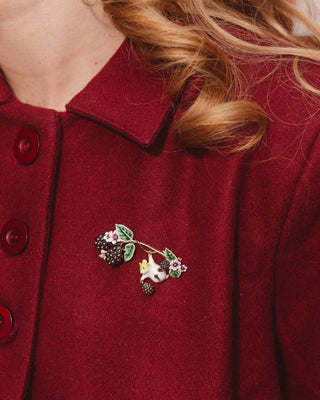 Blackberry & Mouse Brooch from Bill Skinner Studio