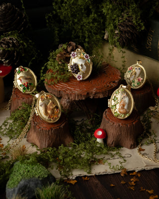 Blackberry Mouse Cameo Locket