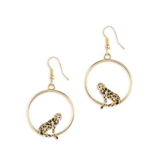 Clouded Leopard Front Facing Hoops