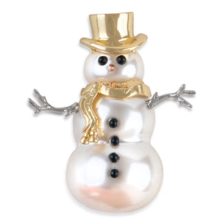 Snowman Brooch