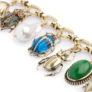 Statement Beetle Charm Bracelet