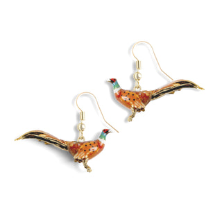 Pheasant Drop Earrings