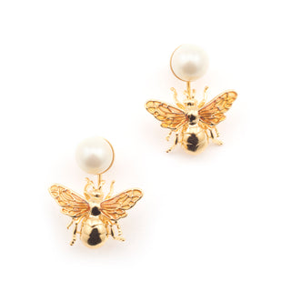 Queen Bee Pearl Earring