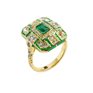 Emerald Art Deco Ring