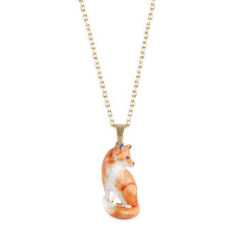 Fox Drop Pendant Necklace
