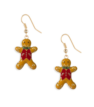 Ginger Bread Man Drop Earring