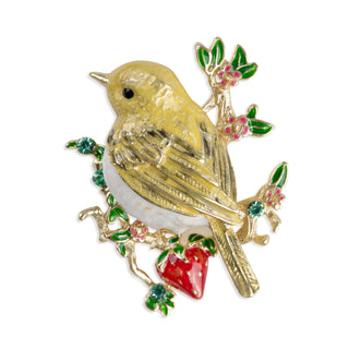 Goldcrest Dawn Chorus Brooch