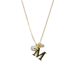 Letter M Alphabet Pendant