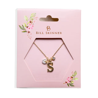 Letter S Alphabet Pendant in Bill Skinner gift sleeve