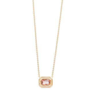 Gabriella East to West Necklace - Morganite