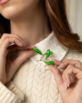 Mistletoe Brooch