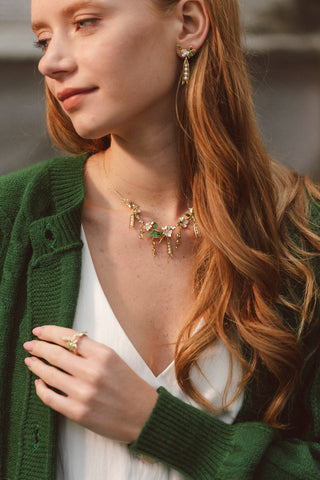 Peapod Drop Earrings