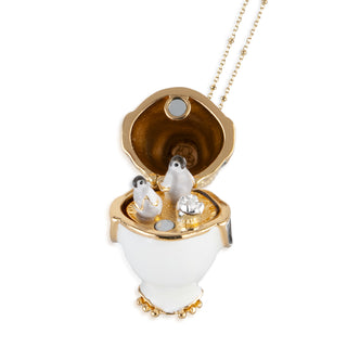 Penguin Locket with Baby Penguins inside
