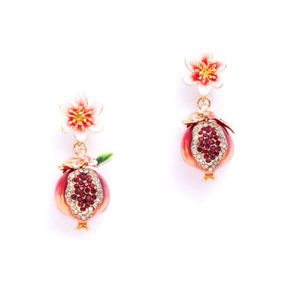 Pomegranate Drop Earrings