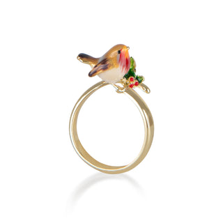 Robin on a Gold Ring