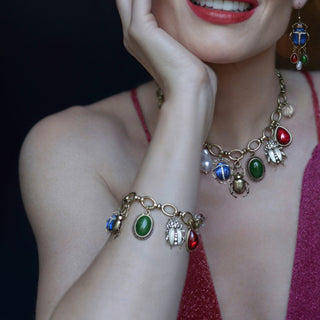 Statement Beetle Charm Bracelet