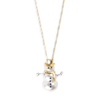 Snowman Pendant Necklace