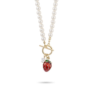 Strawberry Pearl Necklace