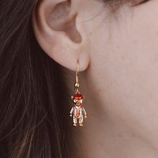 Teddy Bear Drop Earrings