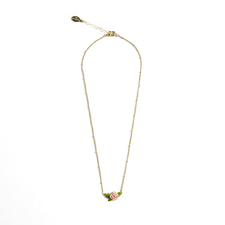 Vintage Rose Pendant Necklace