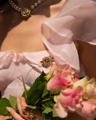 Jordan Rose - Vintage Rose Brooch