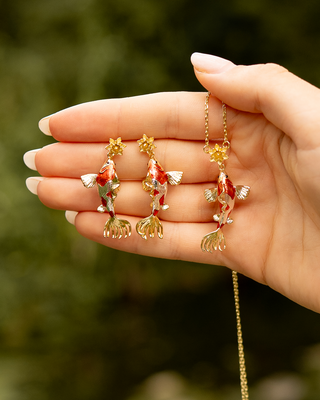 Koi Carp Drop Earrings