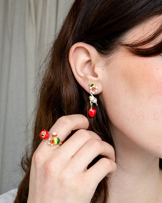 Apple Blossom & Mouse Ring