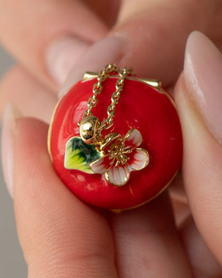 Apple Blossom & Mouse Locket