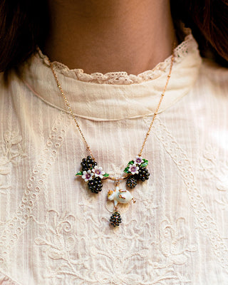 Blackberry & Mouse Branch Necklace