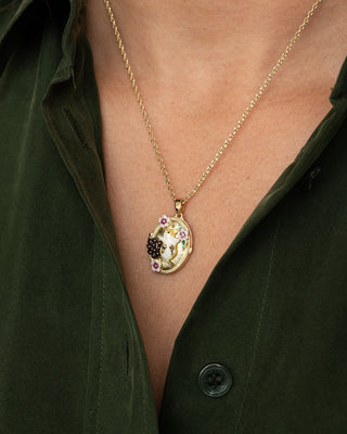 Blackberry Mouse Cameo Locket