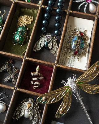 Bejewelled Beetle Statement Necklace