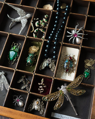 Pearl Spider Brooch