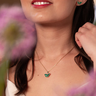 Blue Butterfly Pendant