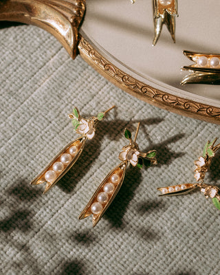 Peapod Drop Earrings