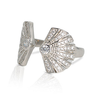 Art Deco Fan Ring