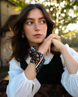 Forest Friends Twilly Scarf - Navy