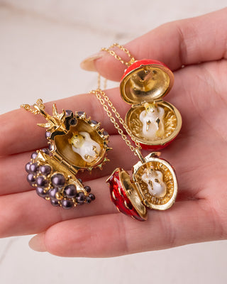 Strawberry & Mouse Locket