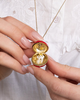 Apple Blossom & Mouse Locket