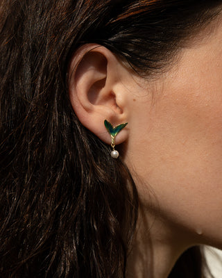 Mermaid Tail Stud Earrings
