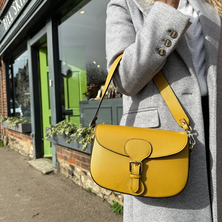 Alice Leather Crossbody Bag Ochre