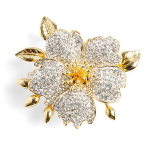 Pave flower Brooch