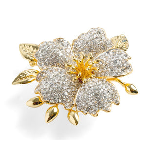 Pave flower Brooch
