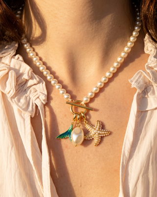 Pearl Charm Necklace
