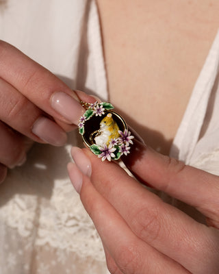 Blackberry Mouse in Plant Pot Pendant