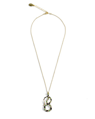 Bejewelled Snake Pendant
