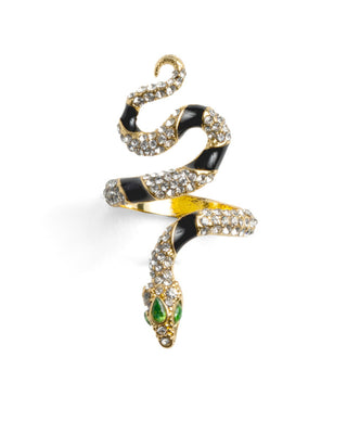 Bejewelled Snake Ring
