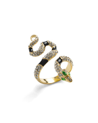 Bejewelled Snake Ring